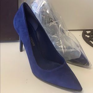 Enzo Angiolini pumps blue suede NIB 7.5M eaissax